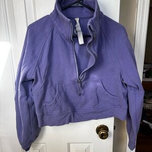 lululemon athletica Purple Half-Zip Sweatshirt